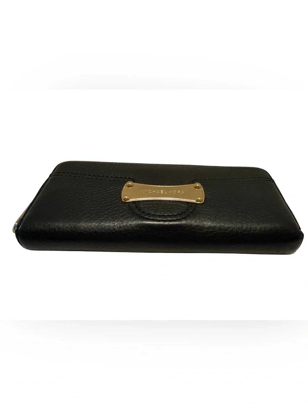 Michael Kors Saratoga Pebble Leather Zip Around Continental Wallet